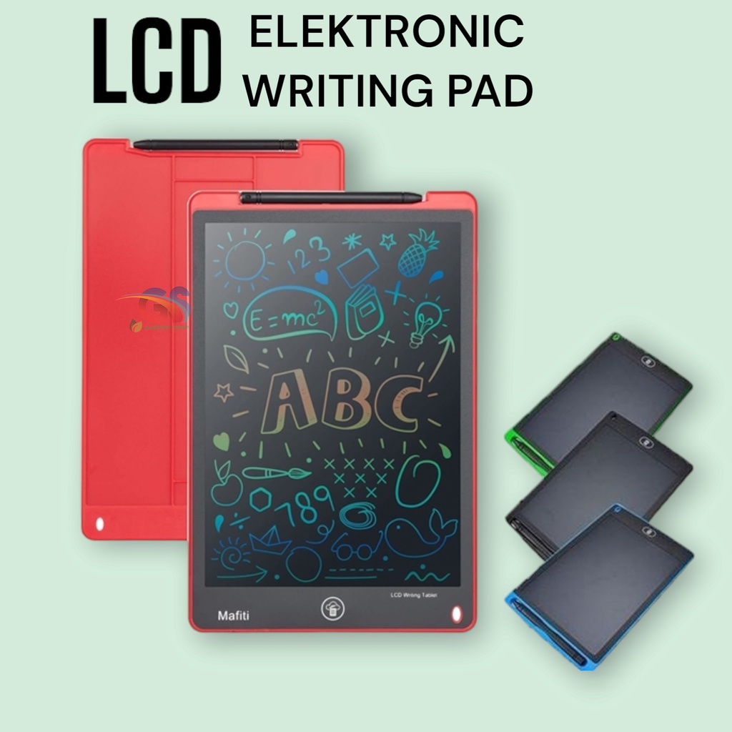 LCD Drawing Writing Tablet 8.5 Inch Mainan Papan Tulis Hapus Board Digital Pad Edukasi Pen Menggambar