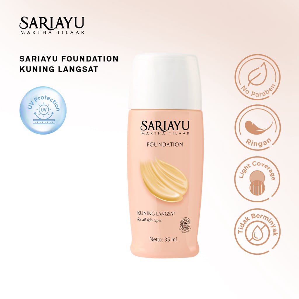 SARIAYU Liquid Foundation ( Alas Bedak) - 35ml