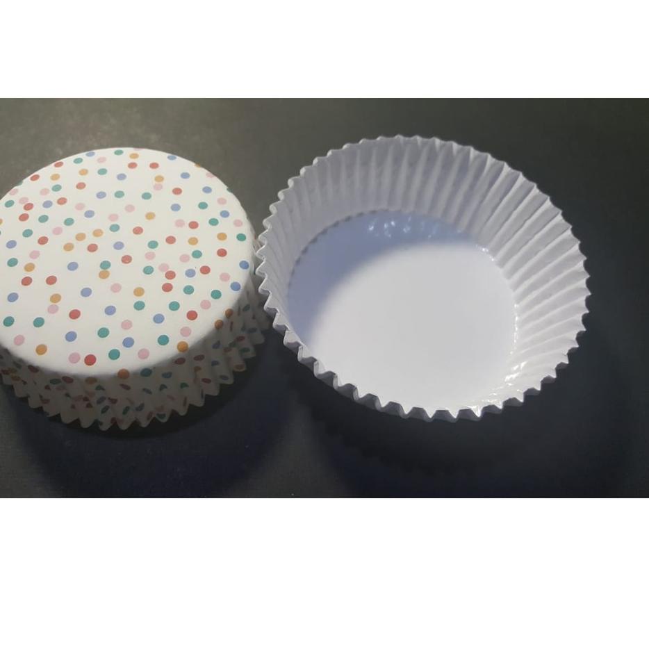 

QualityControl✅-100 pc kertas roti laminating lansung panggang bread bake case import ROUND POLCA RAINBOW