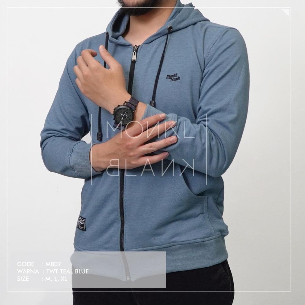 STOK TERBATAS SWEATER HOODIE BERESLETING MEREK MONKL BLANK BAHAN BABY TERRY HANGAT, LEMBUT TIDAK BER