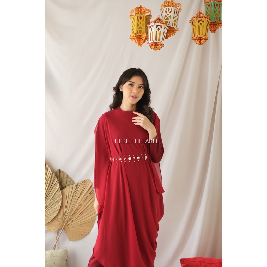 Akilah Kaftan (available Couple ) Dress Pakaian Lebaran Idul Fitri Wanita