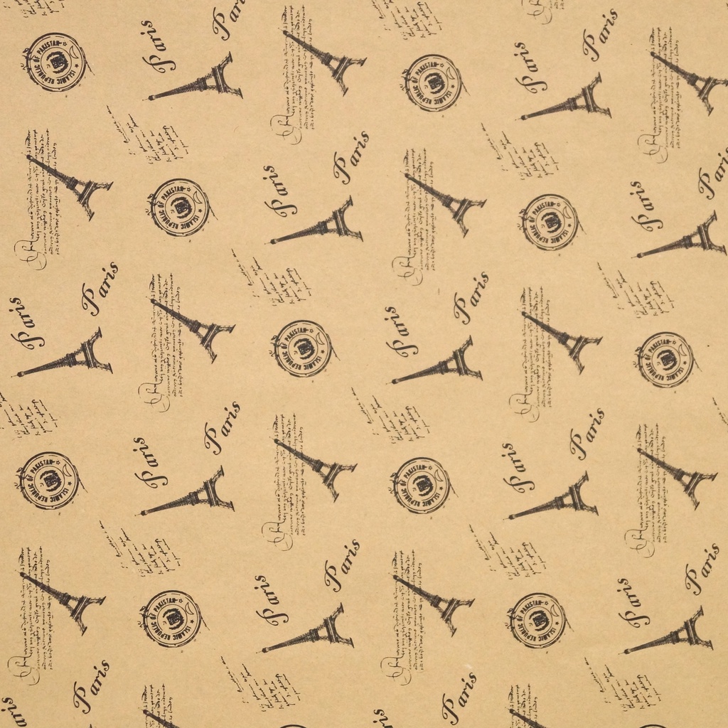 

Craft Wrapping Paper | Eiffel Paris Stamps (Kertas Kado)