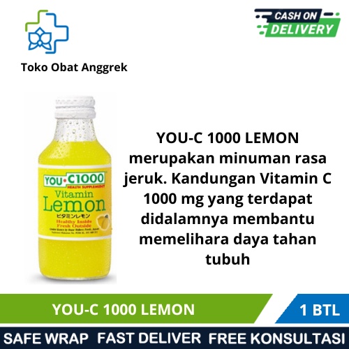 

YOU C 1000 LEMON / VITAMIN C 1000 MEMBANTU UNYUK MEMELIHARA DAYA TAHAN TUBUH