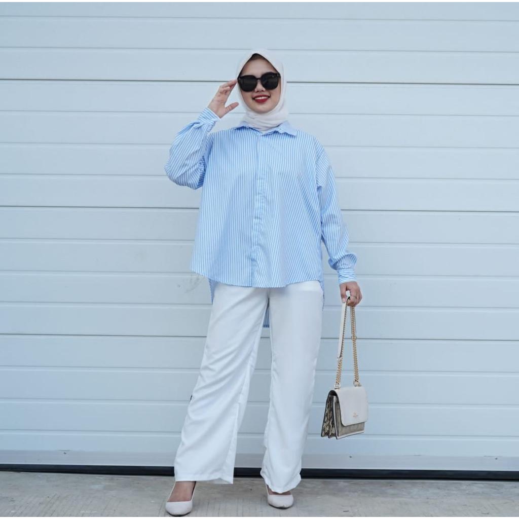 GFS SHERIL STRIPE OVERSIZE SHIRT