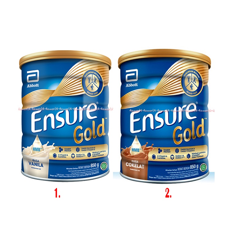 

Ensure Gold 850gr Rasa Coklat Vanila Serat Pangan Susu Ensur Cokelat Vanilla Putih Kaleng Susu Bubuk 850 gramr Prebiotics Vanilla Susu Ensur Putih Vanilla Chocolate Kaleng