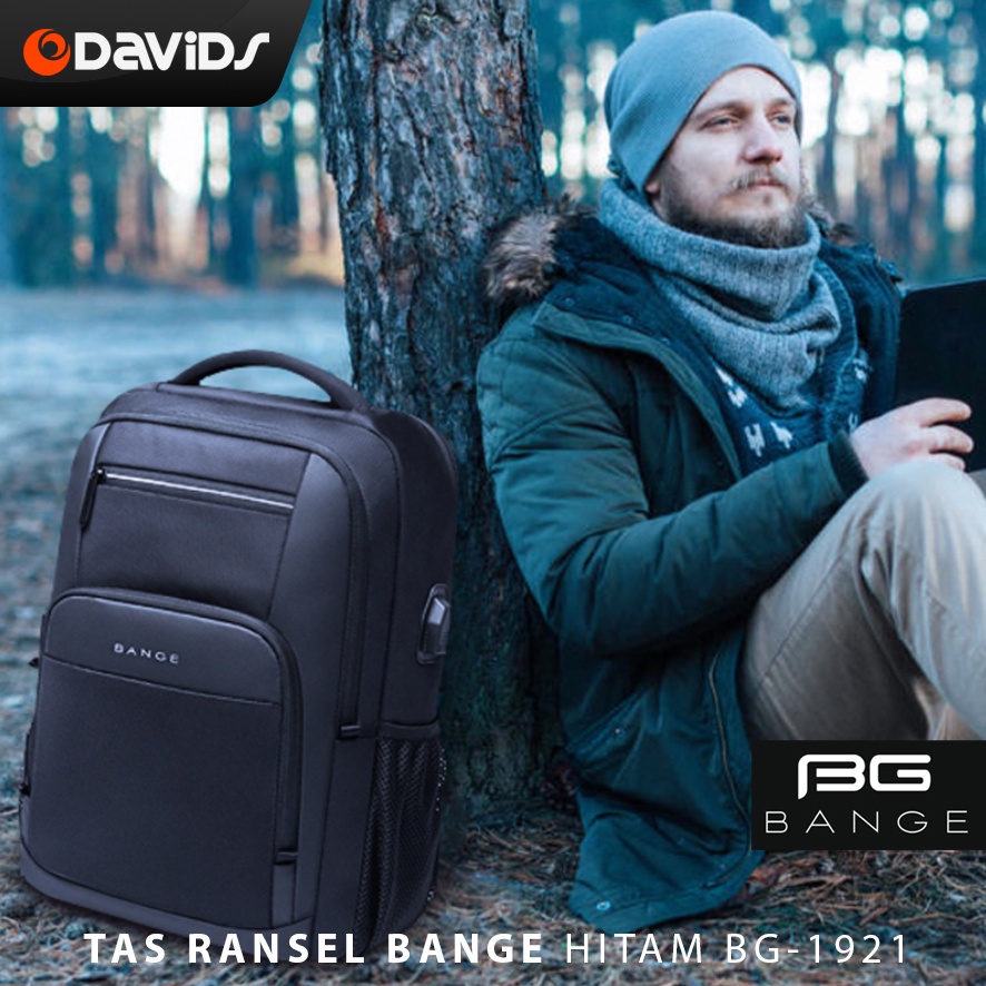 Tas Backpack Pria Ransel Waterproof Punggung Anti Air Bange BG1921