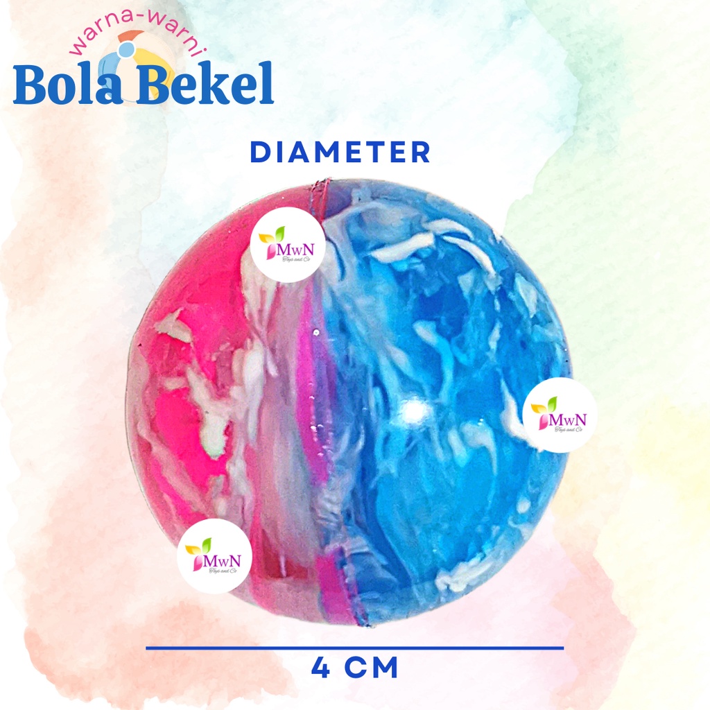 MWN Mainan Anak Bola Bekel diameter 4cm