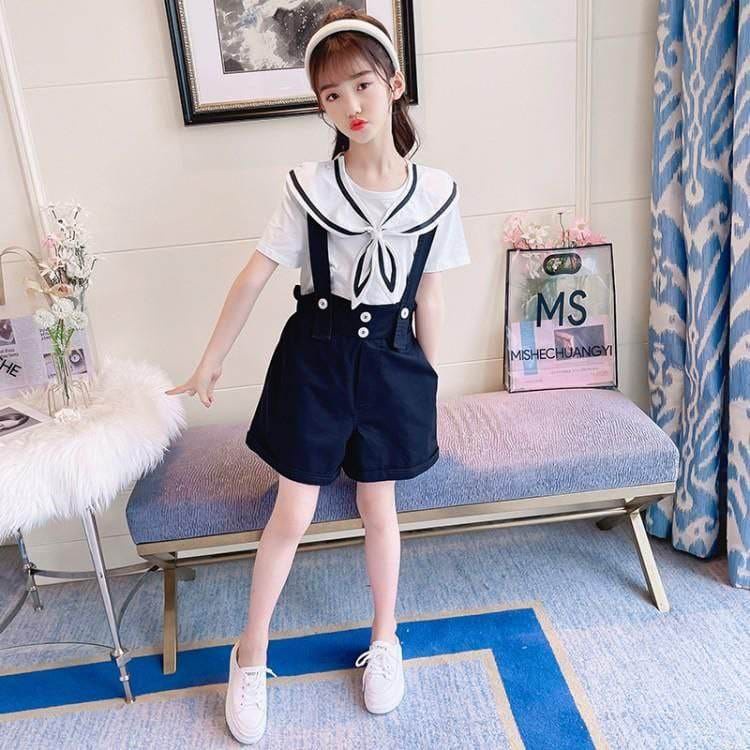 Setelan Celana Jumper Anak Perempuan Sailor