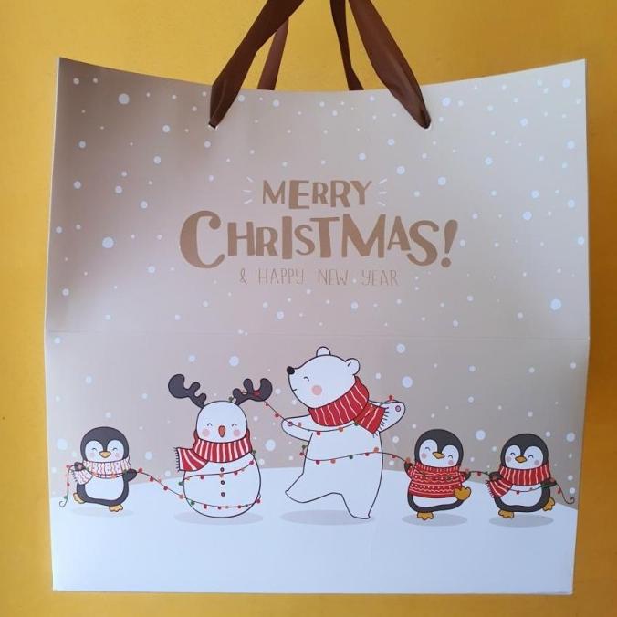 

TAS HAMPERS NEW!!! (5 PCS) PACKAGING HAMPERS PAPERBAG NATAL BUNGKUS KEMASAN TAS EL09I09A82L