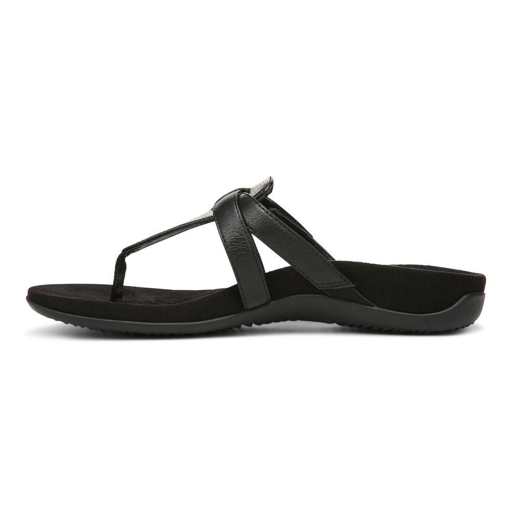 Vionic Karley Black Sandal Wanita