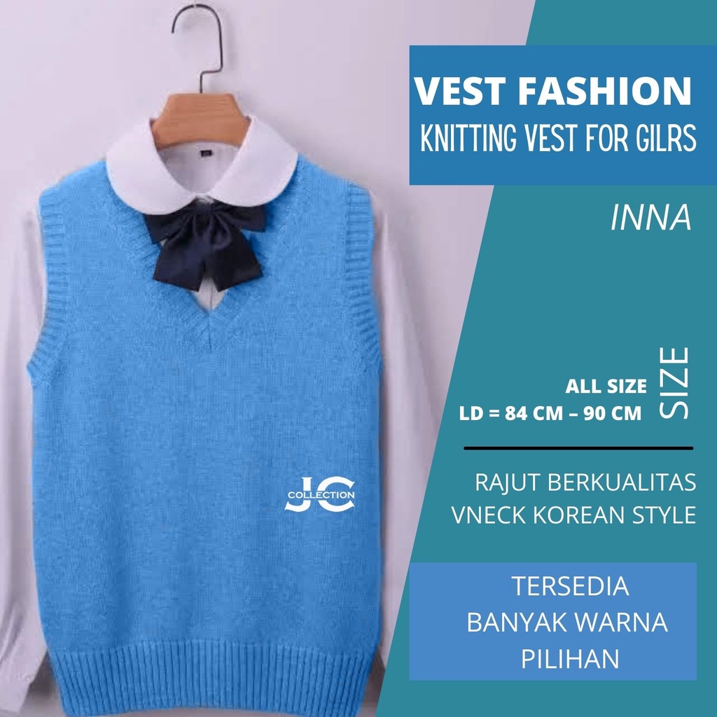 Rompi Rajut Anak Perempuan 12 Tahun – 17 Tahun  / Vest for Girl Teens - JCCollections