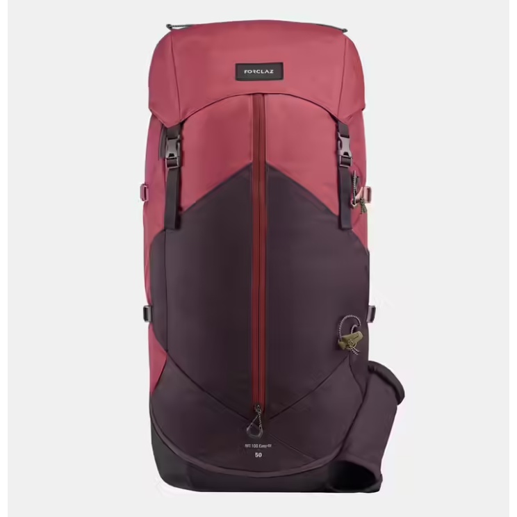 FORCLAZ Trek 100 Easyfit Tas Ransel 50L Wanita Backpack Gunung