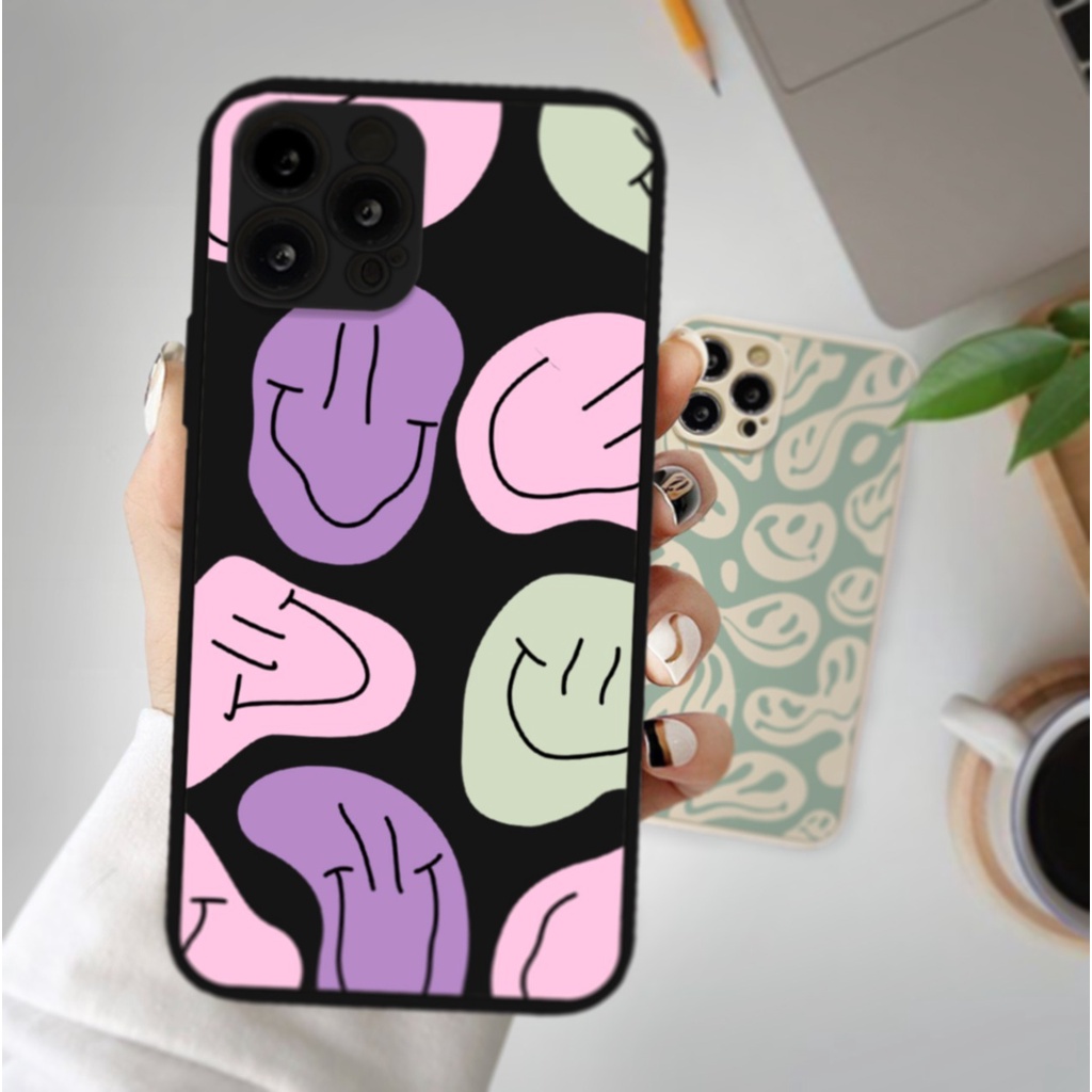 PRINTING LENS PROTECTOR Happy Smile Case iphone 6 6s 7 8 plus x xs xr max 11 12 mini 13 pro max 14