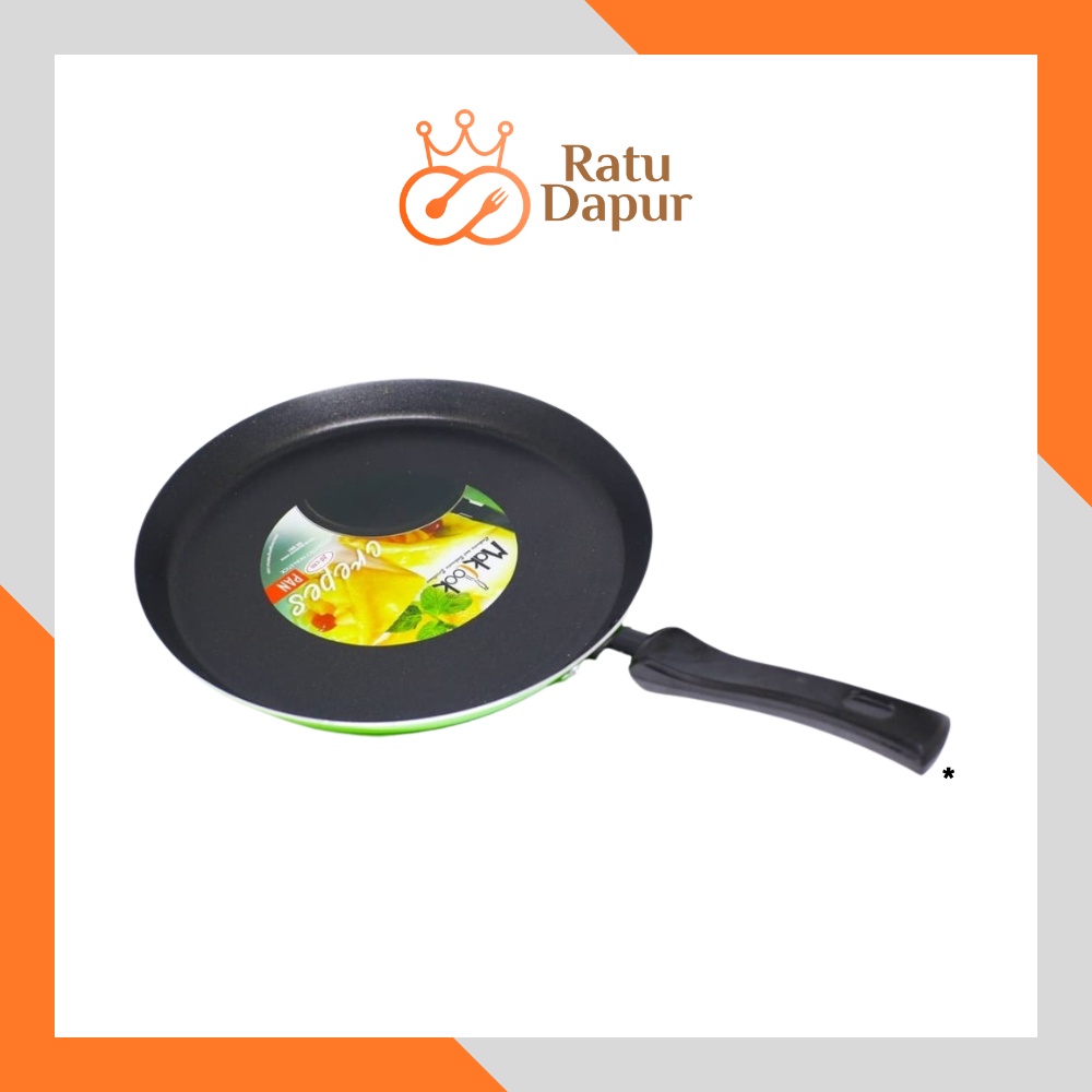 Makcook Wajan Crepes Pan 22 cm - Random Colour / Wajan Kue / Wajan Pancake / Wajan Kulit Lumpia