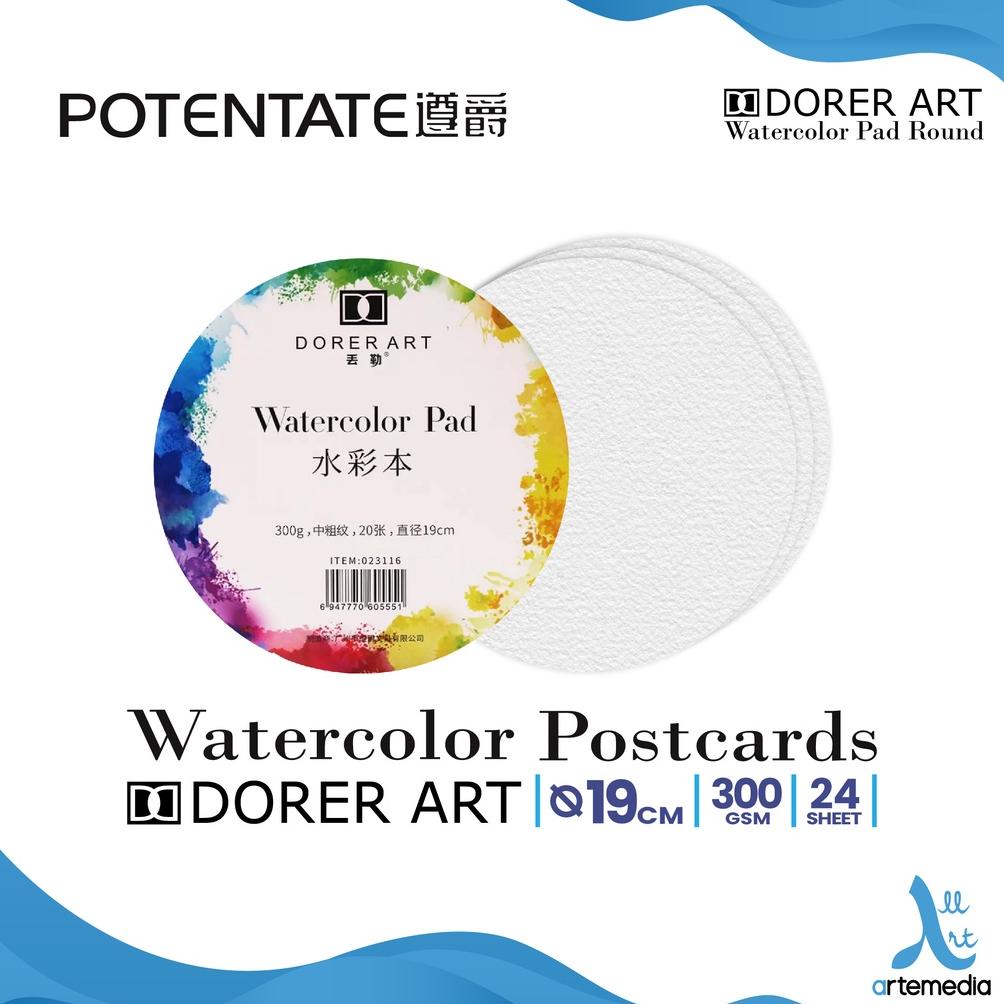 

Watercolor Pad Potentate 19cm Watercolor Paper Circle Block