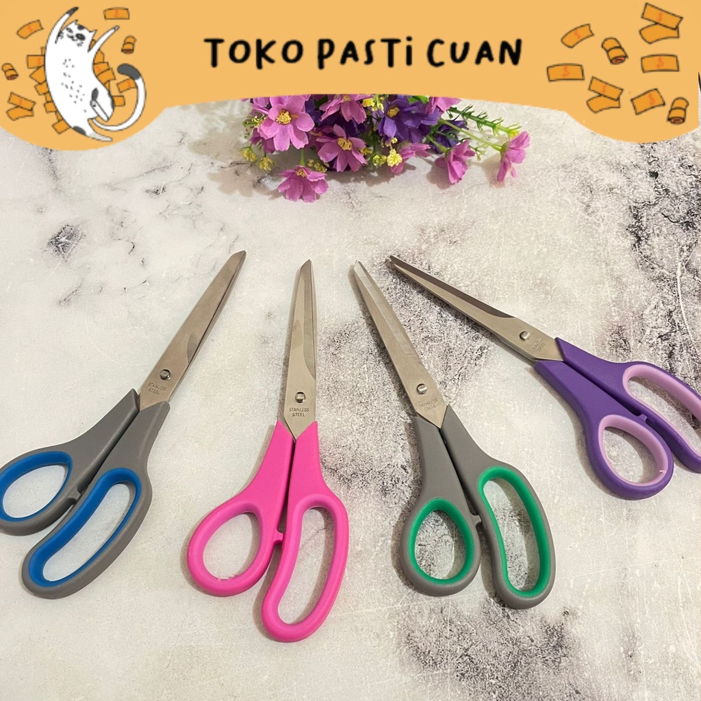 

Gunting glory Etona baru 8 inci kuat dan tajam pemotong kertas Scissors stationery pulpen ATK ALAT TULIS KANTOR