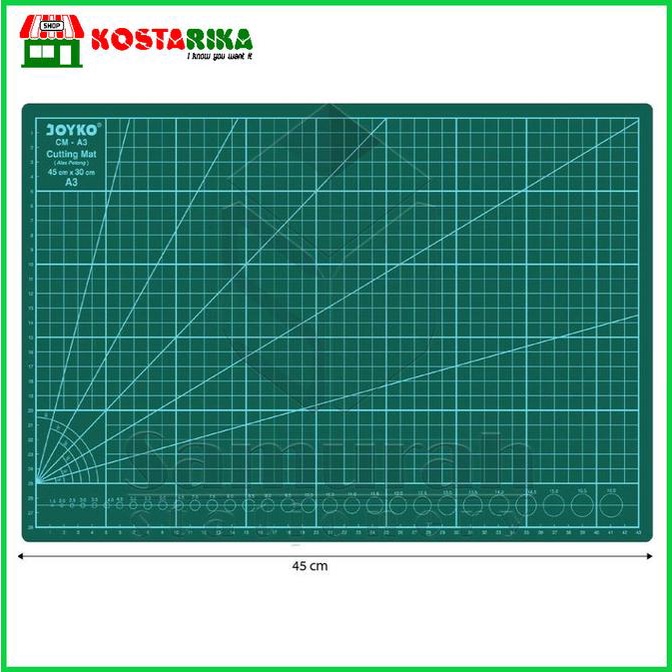 

Joyko Cutting Mate CM-A3 (45 x 30 x 0.3 cm) Tatakan Alat Potong jin02