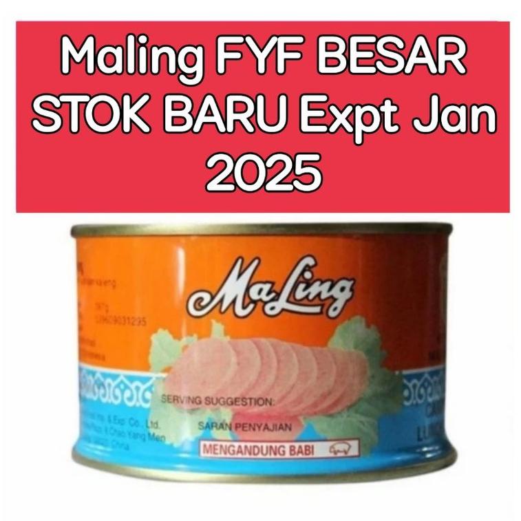 

9.9 Promo Brand MaLing Ham FYF 397gr - Canned Pork Luncheon Meat Ham 397gr NONHALAL