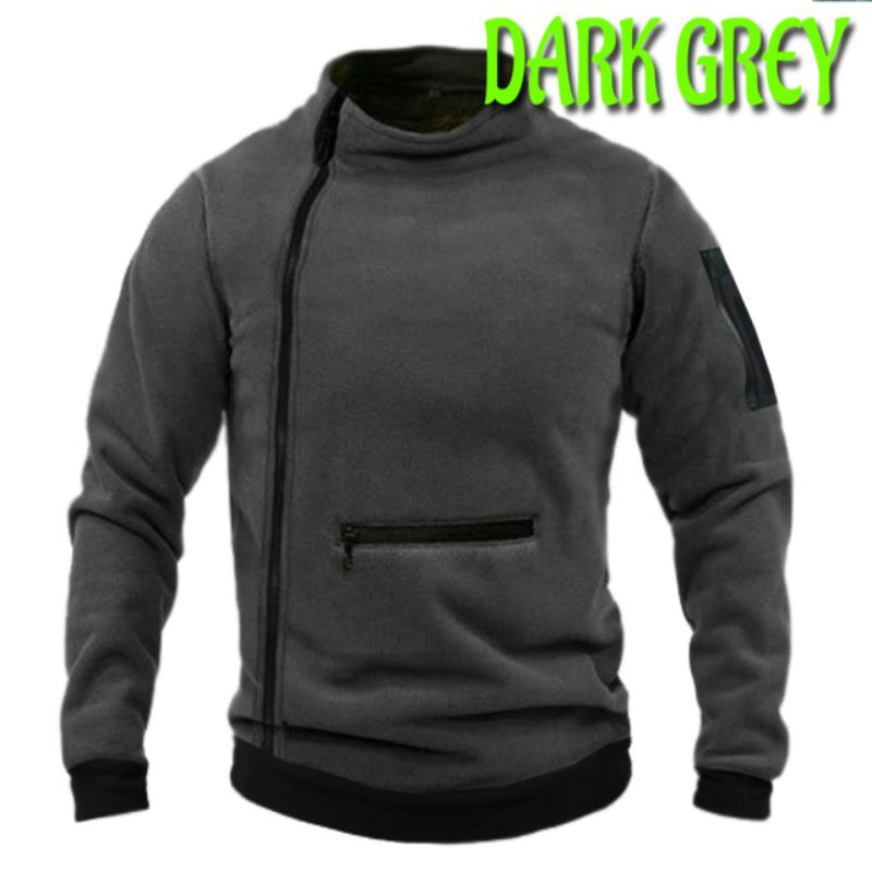 Swater Army / sweater tactical / sweater haiking new Desain saku kangguru plus emblem patch rubber