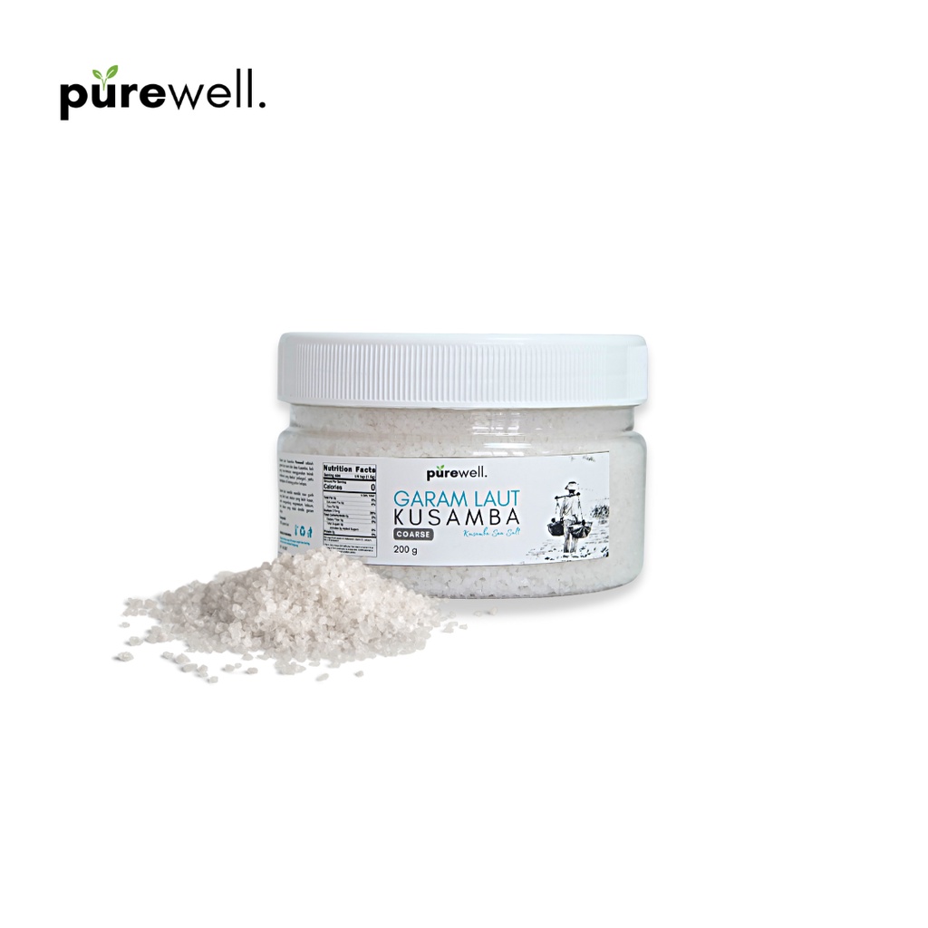 

Purewell Garam Laut Kusamba / Kusamba Natural Coarse Sea Salt 250gr