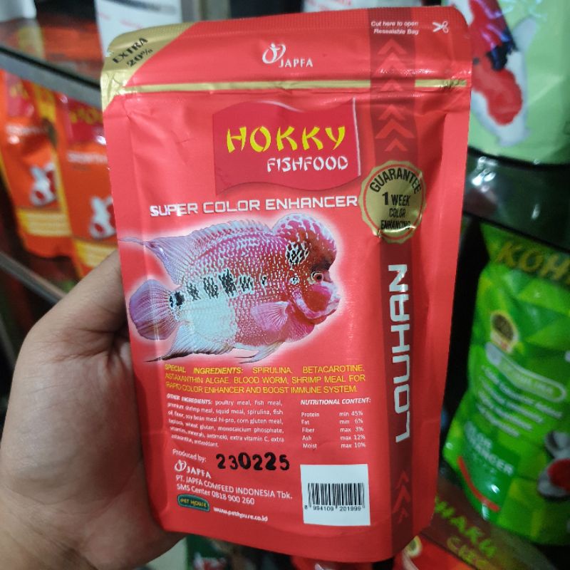 PAKAN IKAN HOKKY SUPERCOLOR ENHANCER/ HOKKY FISHFOOD / PALLET IKAN HOKKY