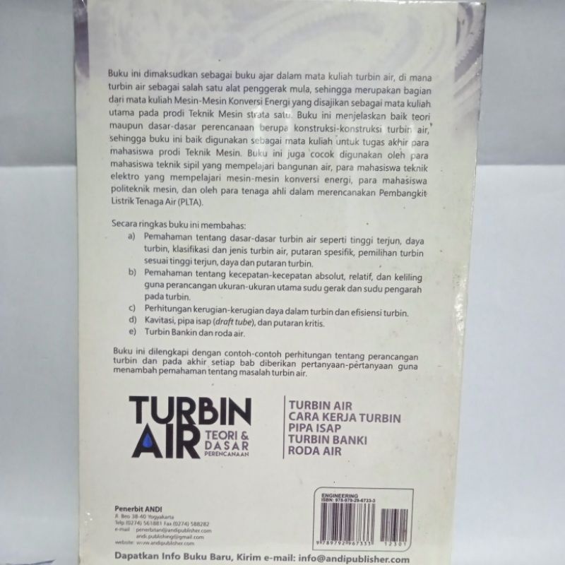 Teori dan dasar perencanaan Turbin Air