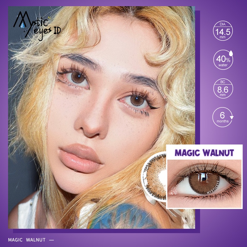 [✅COD] MYSTICEYES SOFTLENS COLORFUL MAGIC SERI LENSA KONTAK  BIG EYES COLOR CONTACT LENS 14.5MM (NORMAL)