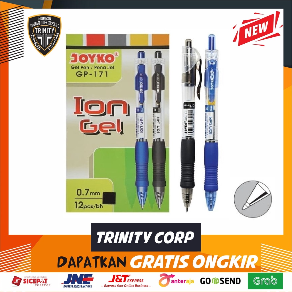 

Bolpoin Joyko GP-171 Gel Pen 0.7 mm Per Pcs
