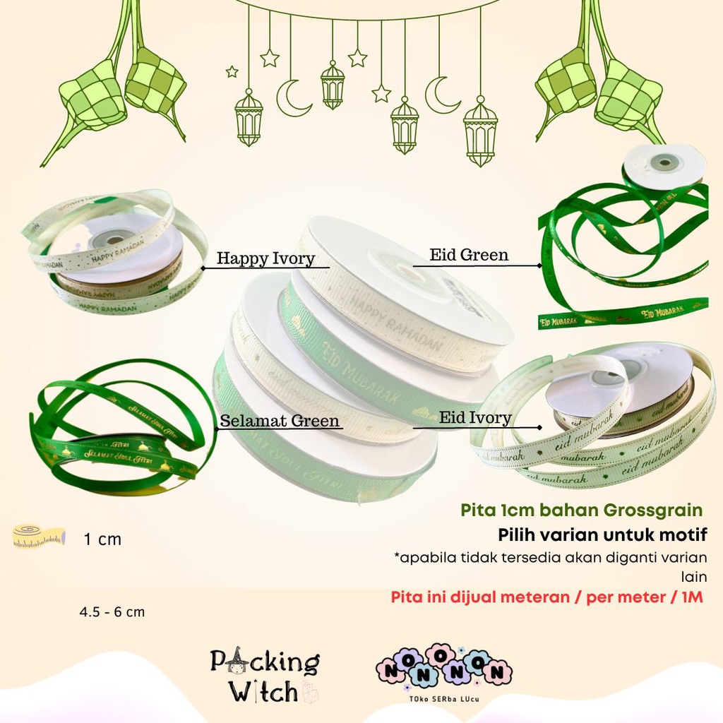 Hang Tag Sticker Toples Aksesoris Idul Fitri Lebaran Ramadhan