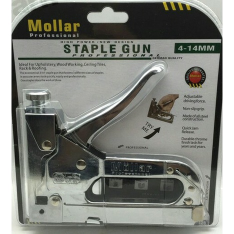 

[Jilid] Staple Staples Steples Gun Tembak 3In1 Bonus Isi 3 Model Mollar [Kantor]