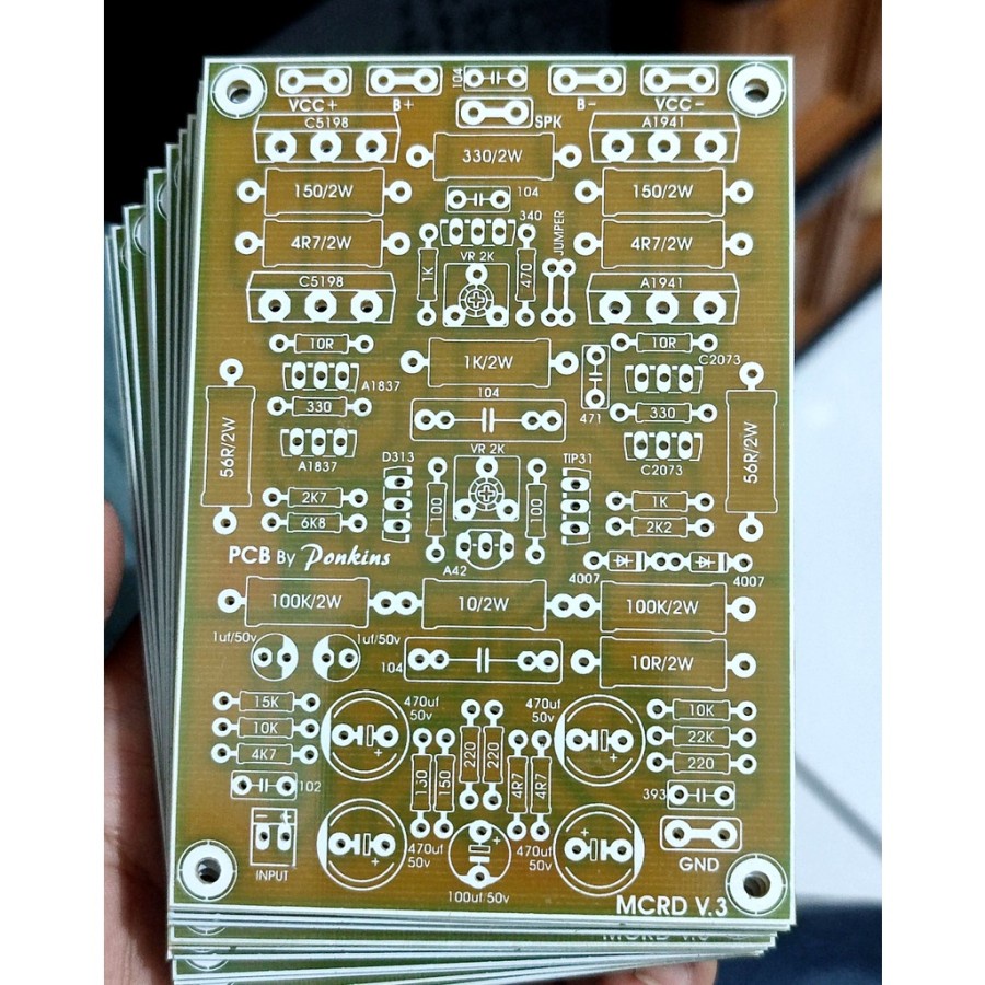 PCB Power MCRD V3 Bahan Fiber FR4 Fiberglass