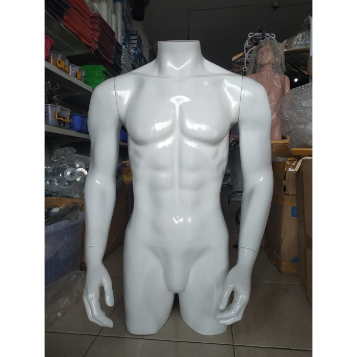 Terlaris Patung Setengah Badan Pria/Manekin Setengah Badan Cowo Celana Pendek