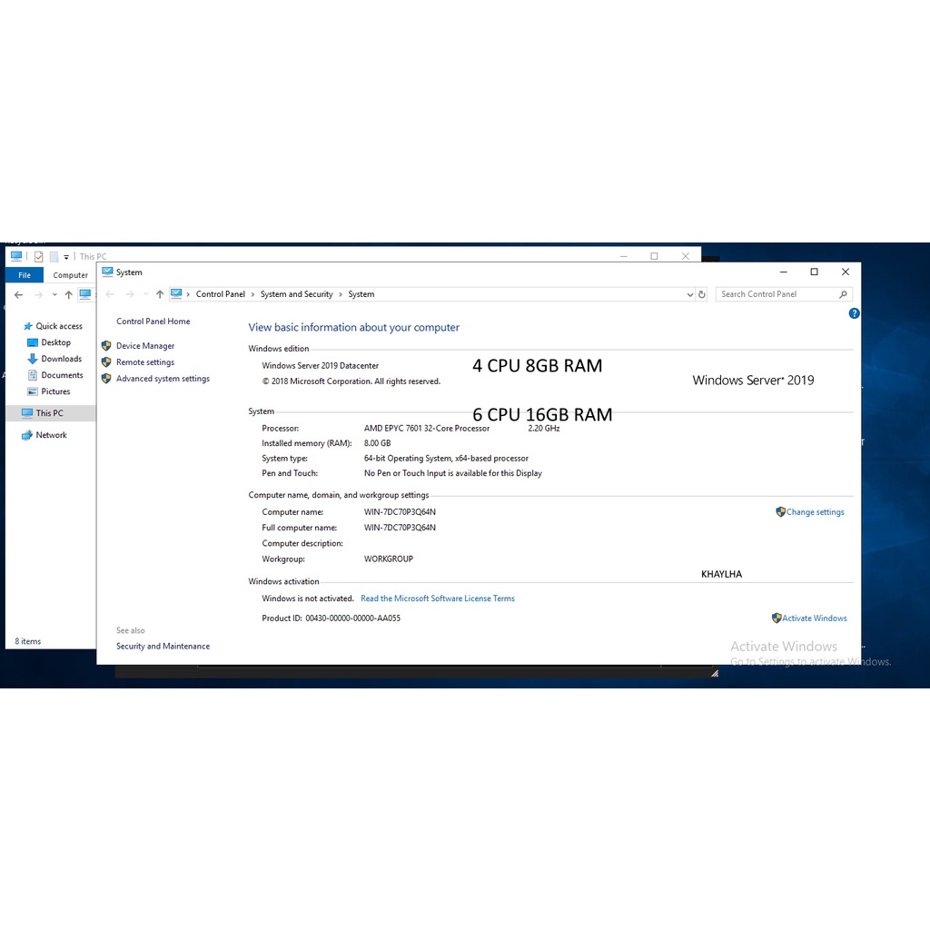 RDP Anti Suspend Support Torrent,Kejar Jam tayang,Trading, Mining,Bot,dll  Windows  Spek 4/6 VCPU 8/