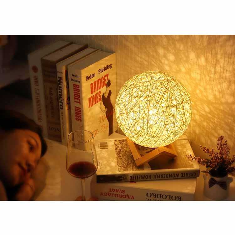 (BISA COD) FTIHSHP Ahomeone Lampu Tidur Bola 3D Night Light USB Rechargeable 20cm - OU13