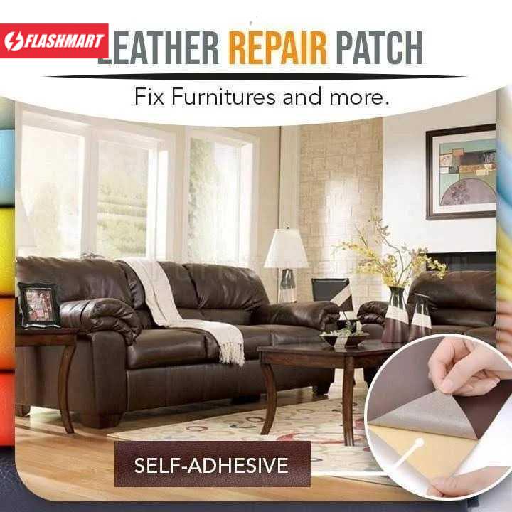 Flashmart Kulit Sintetis Tambal Sofa Adhesive Leather Patches 20x30cm 5PCS - NA235