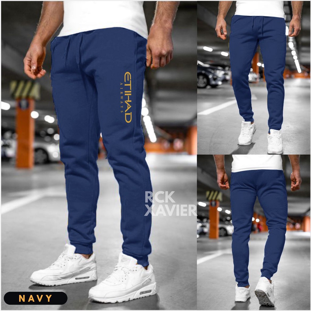 TERBARU Celana Jogger PRIA WANITA Training Olahraga Outdoor FLEECE TEBAL