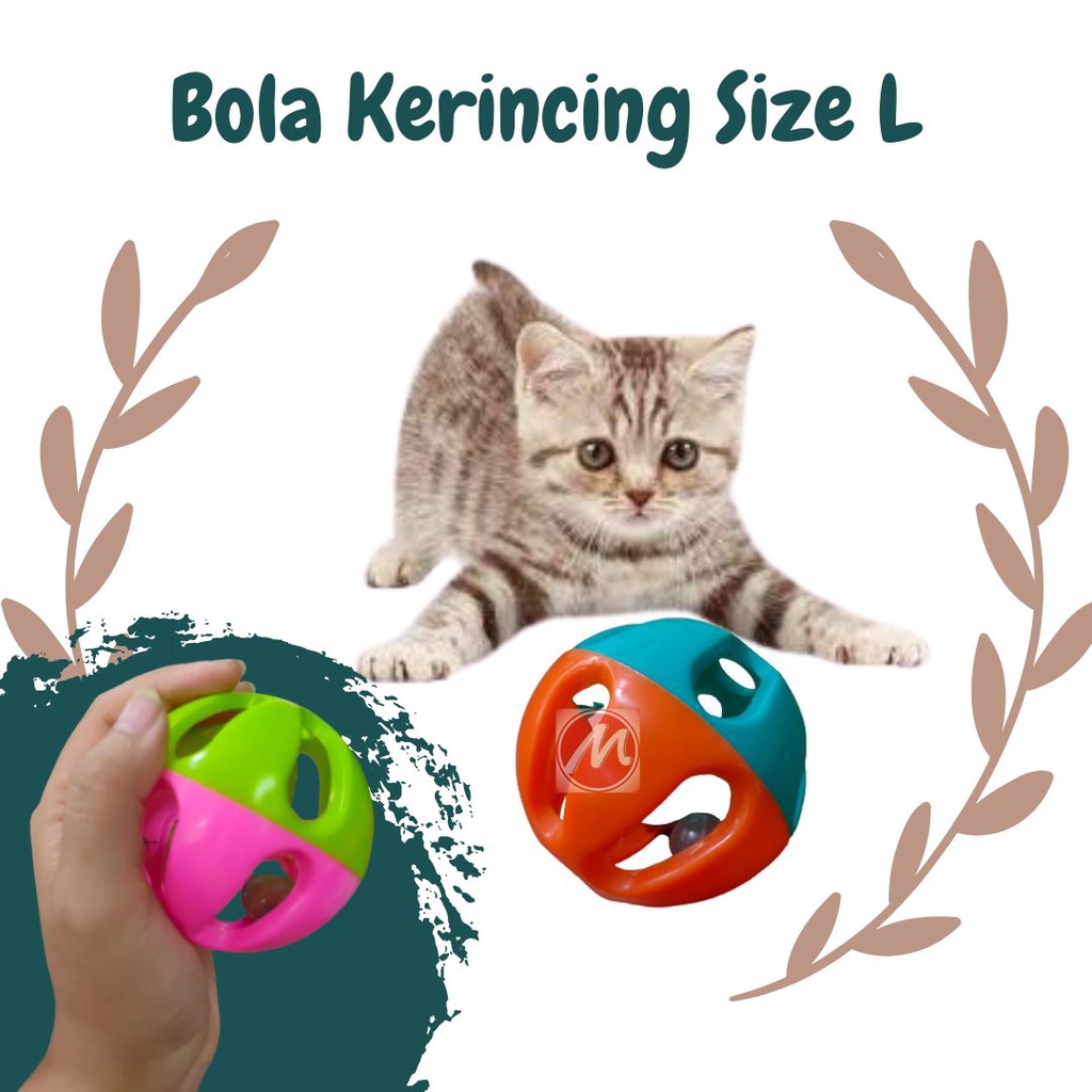 Mainan Kucing Bola Kerincing Besar size L