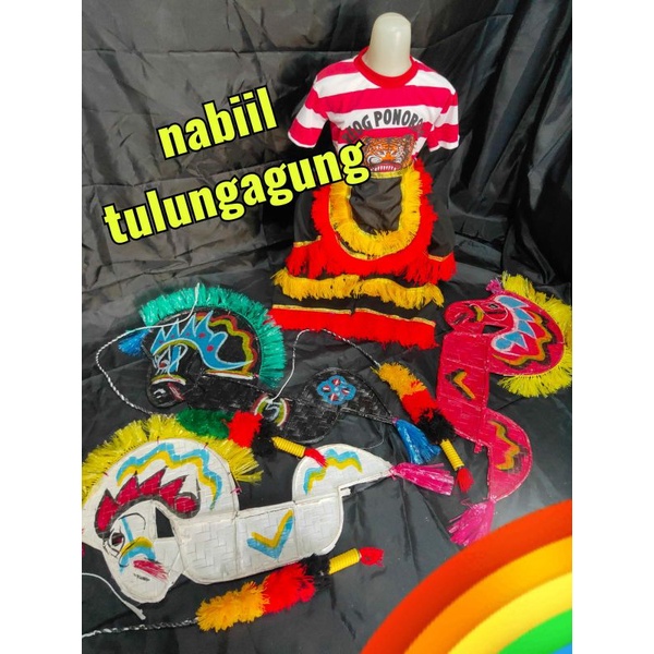 setelan kaos reog ponorogo kuda lumping cambuk embong