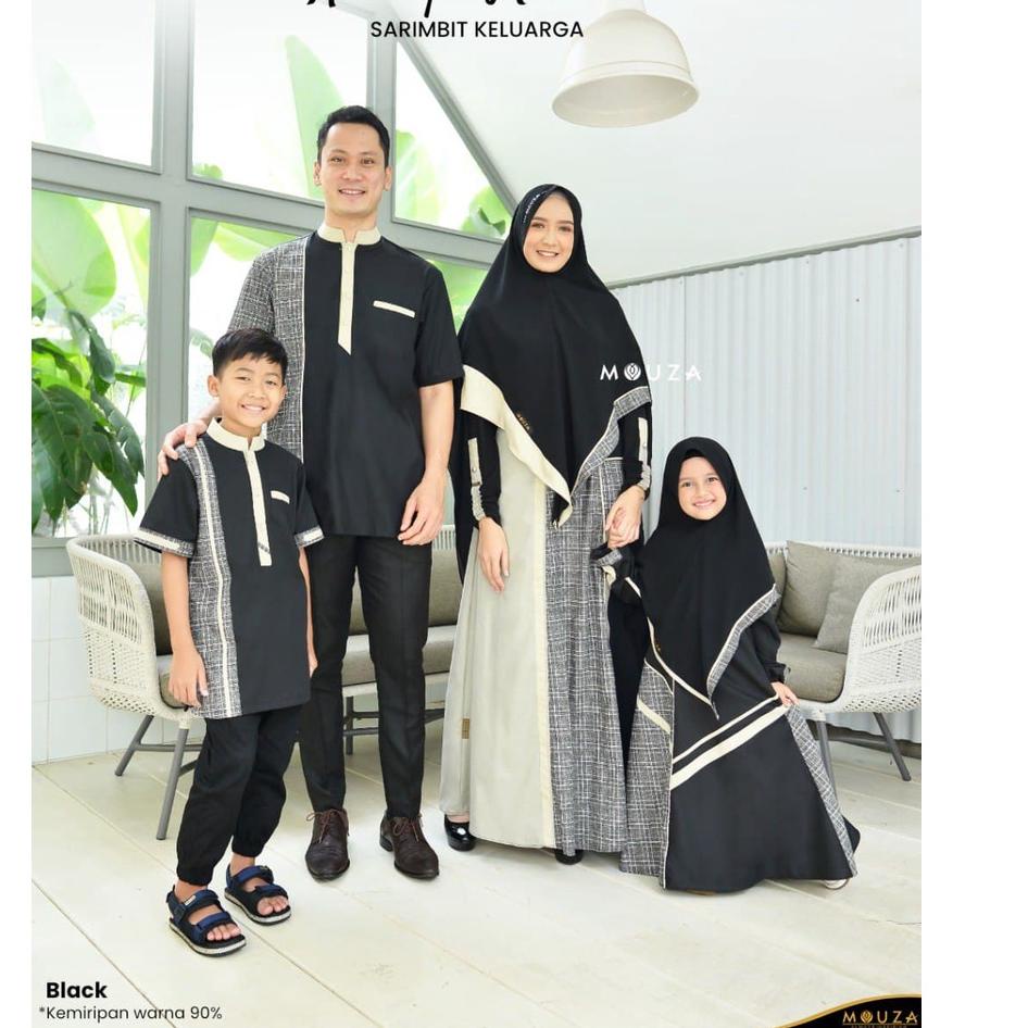 Event Ramadhan [Reiby] Sarimbit Mouza Seragam Keluarga Lebaran 2022 Katun Adem Ashley Mahesh by Mouz