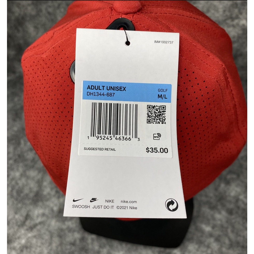 NIKE Golf Tiger Woods TW Legacy91 Cap Red Merah Topi Original DH1344-687