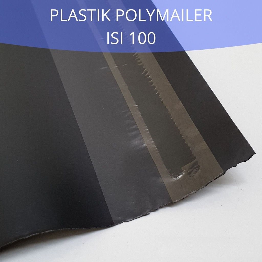 GP Plastik packing hitam (17x30cm) ada lem