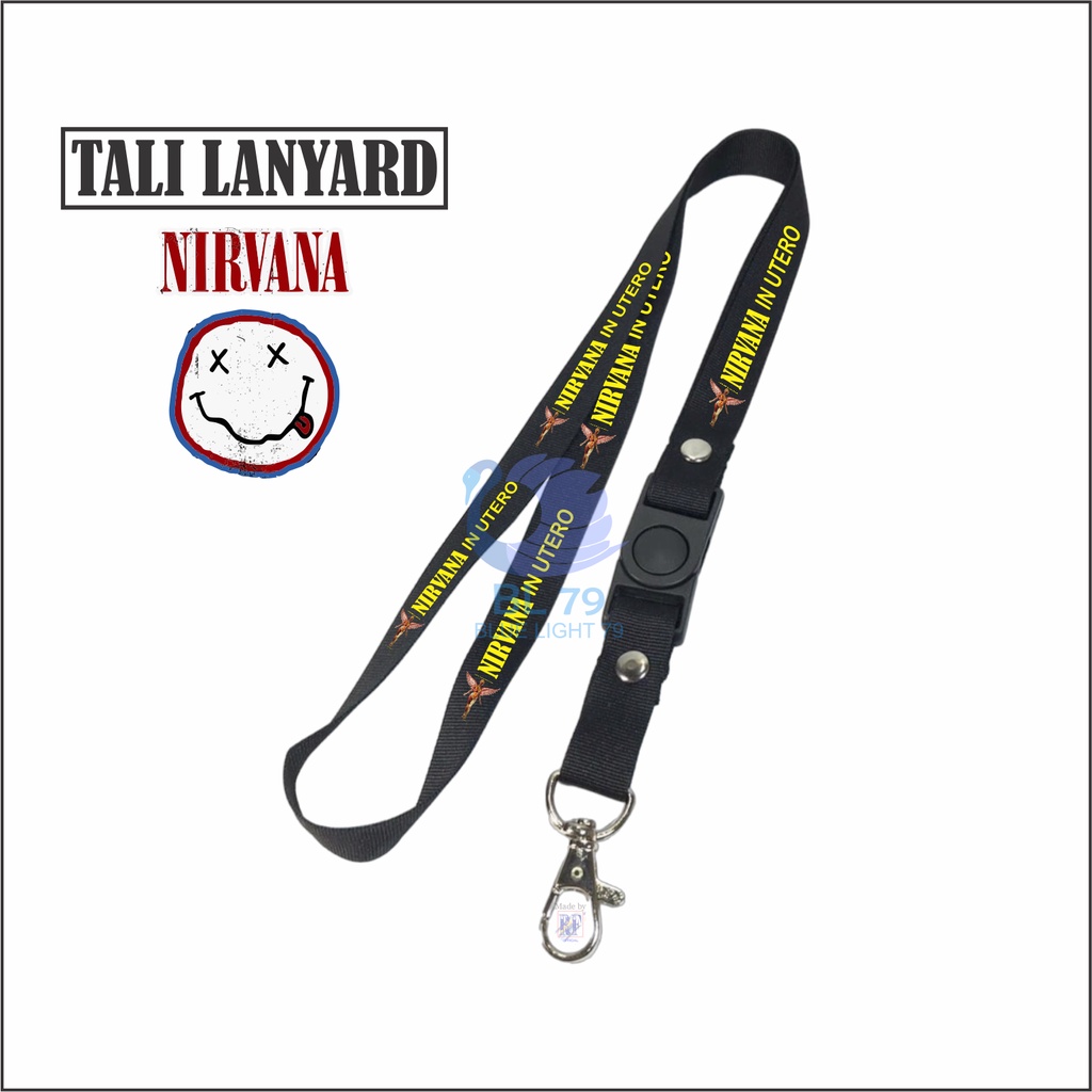 

TALI LANYARD/GANTUNGAN KUNCI BAND METAL NIRVANA IN UTERO / ID CARD / GANTUNGAN HP