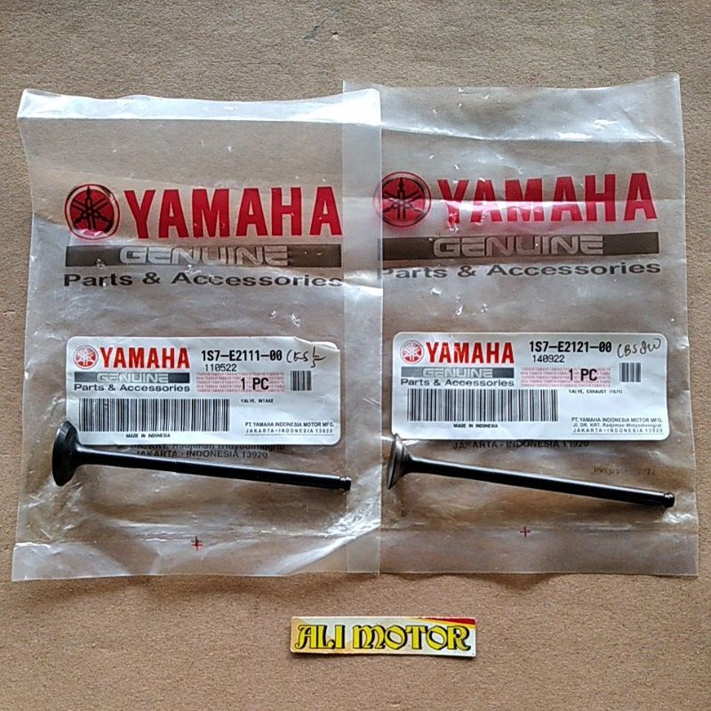 Klep valve in&ex intake exhaust 1S7-E2111-00 & 1S7-E2121-00 ori YAMAHA
