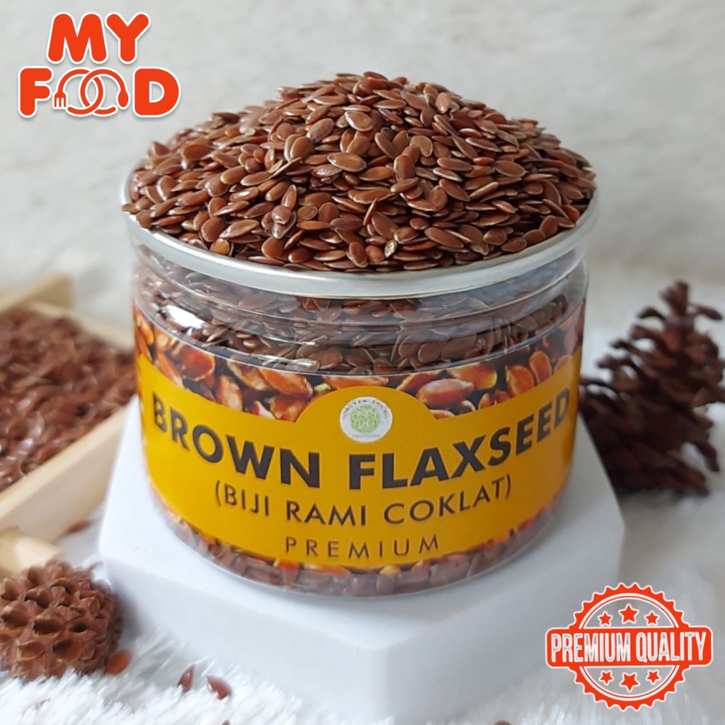 

[Myfoodofficial] - Can Brown Flaxseed Biji Rami Coklat Kualitas Premium