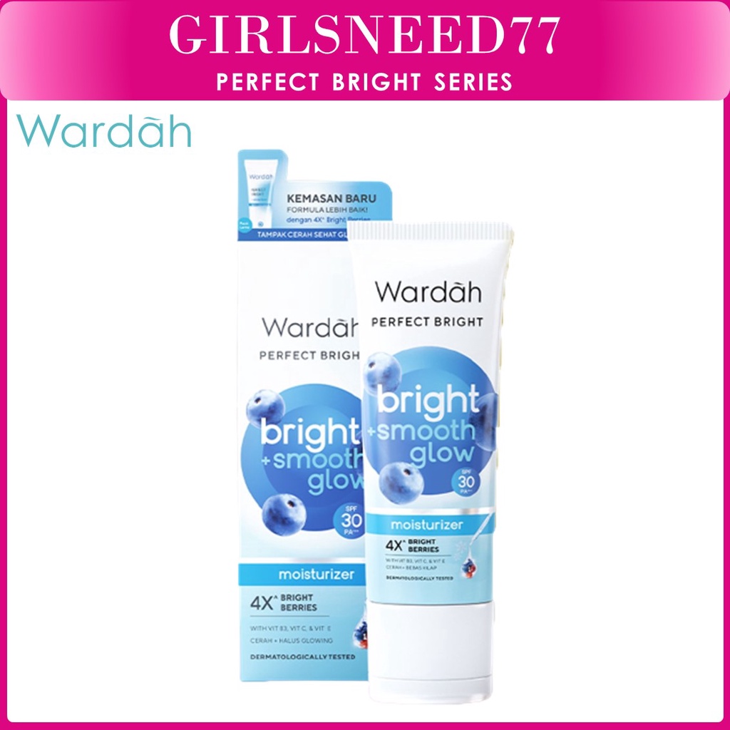 GIRLSNEED77 (COD) Wardah Perfect Bright Moisturizer Normal Skin 20 ml - Pelembab dengan brightening powder, SPF 15