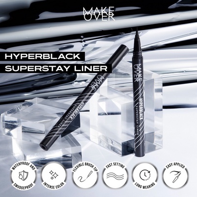 AURORA - MAKE OVER Hyperblack Superstay Liner 1 g - Eye Liner