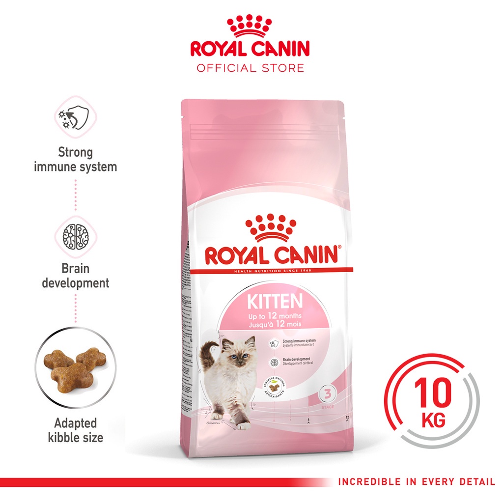 CAT FOOD ROYAL CANIN KITTEN SECOND 2ND AGE 10KG / MAKANAN KERING ANAK KUCING 10 KG