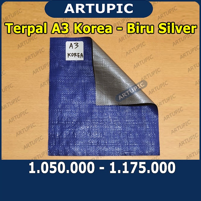 TERPAL A3 KOREA BIRU SILVER TERPAL KANDANG AYAM TERPAULIN SAGITARIUS KUALITAS DIATAS DIAMOND CINA