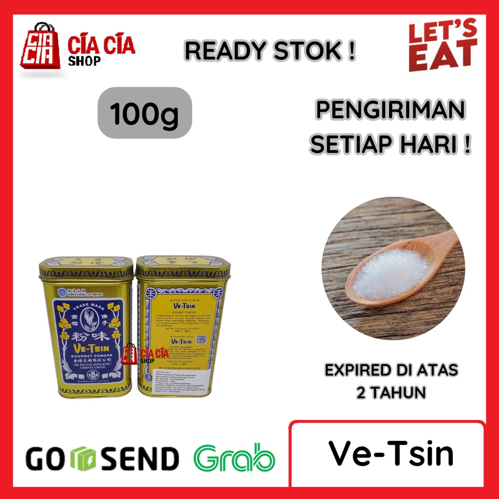 Vetsin Hongkong 100gr Ve-Tsin Penguat Rasa Gourmet Powder Micin 100 gr