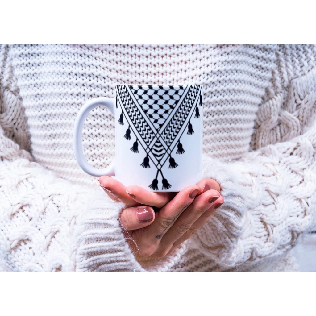 Mug Gelas Motif Kufiya Sorban
